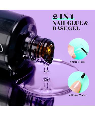 Chameleon Gel x Nail Kit: 600Pcs Square Nail Tips, Glue, UV Lamp - DIY Nail Extension Kit - Buy Online on GoSupps.com