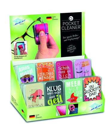 PocketCleaner - Glasses and display cleaner 1 pc. (Red - YOU ROCK IT!)