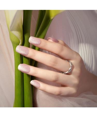 DANNI & TONI 28 Stickers Cat Eyes Semi Cured Nail Wraps Soft Self-Adhesive Gel Nail Stickers(Dusk Rose) Shimmering Pink Salon-Quality Gel Nail Polish Strips Manicure Stickers Set-Cat's Eye Pink - Buy Online on GoSupps.com