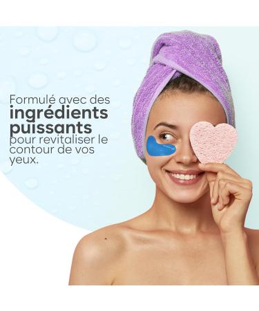 Patch Yeux Anti Cernes - Masque Yeux avec Collag ne Marin et Acide Hyaluronique - Patch Anti Cernes Yeux - Anti Poche Sous Les Yeux - Eye Mask pour l'hydratation (30 paires) Marine Collagen - Buy Online on GoSupps.com