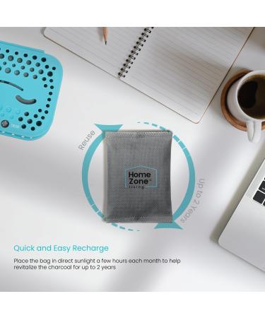 Home Zone Living Cleanaura Desodorative Filter Set Carbon Filter Bag & Magnetic Sticker for Smell Removal at Home - Buy Online on GoSupps.com