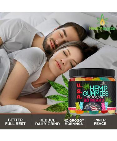 Buy Hemp Gummies Bears for Sleep & Relaxation | Natural Hemp Oil Edibles - 90 Bears Made in USA - Buy Online on GoSupps.com