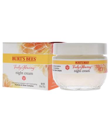Burt's Bees Truly Glowing Night Cream 1.8 oz - Unisex - White (I0115908) - Buy Online on GoSupps.com