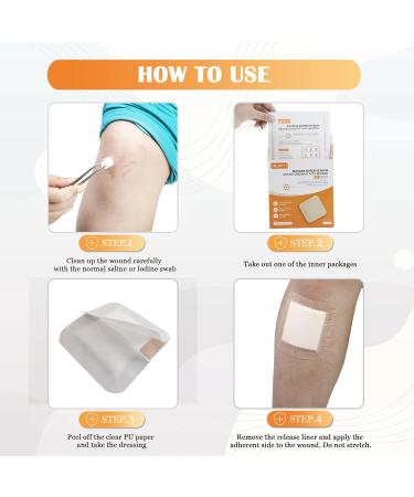 Silicone Adhesive Foam Wound Dressing 4x4 with Border - 10 Pack | Sterile 5-Layer Gel Pad for Pressure Ulcer, Leg Ulcer, Diabetic Foot Ulcer - Buy Online on GoSupps.com