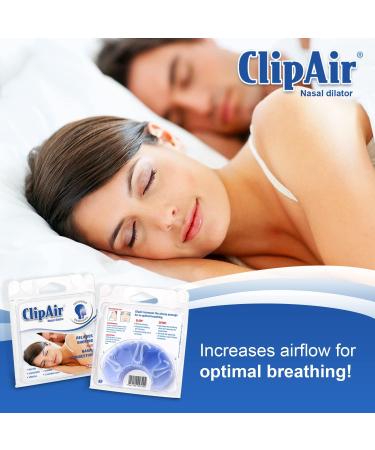 OSCIMED ClipAir Nasal Dilator: Anti-Snoring Snore Solution - BPA Free Sleep Aid for Breathing - S/M/L Pack - Buy Online on GoSupps.com