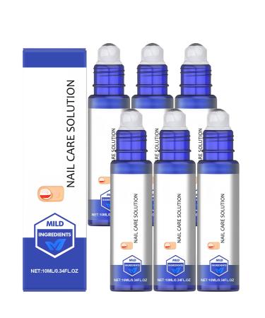 Raevior Nail Care Solution 10ml repairs and strengthens damaged nails improves discoloration softens thickened nails gentle daily care for hands and feet (6 PCS)
