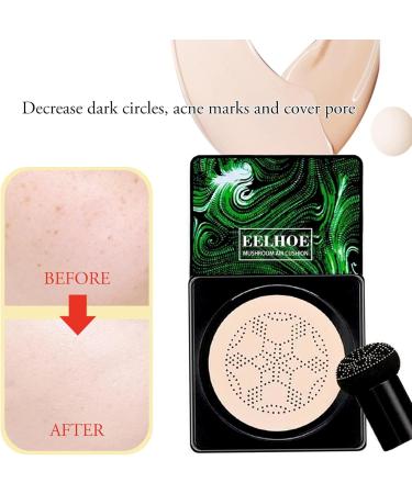 Lamptti Air Pillow BB-Cream - Mushroom Head Concealer & Moisturizing Foundation for Natural Radiance - Ivory White - Buy Online on GoSupps.com
