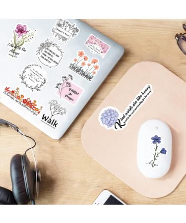 Inspired Christian Stickers Set - 118 pcs Bible Verse & Blossoms Decals - Ideal for Water Bottles, Laptops, Scrapbooking - Christian Gifts & Journaling Supplies - Buy Online on GoSupps.com