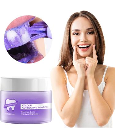 Purple Toothpaste Whitening Purple Corrector Toothpastes Purple Teeth Whitening Whitening Sensitive Teeth Toothpaste Deep Clean Formula Removes Tooth Stains (Tooth powder Mint) - Buy Online on GoSupps.com