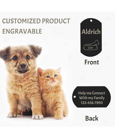 Personalized Stainless Steel Dog Tags | Custom Engraved Tags for Dogs & Cats | Camal Brand - Round Bone Heart & More Shapes - Buy Online on GoSupps.com