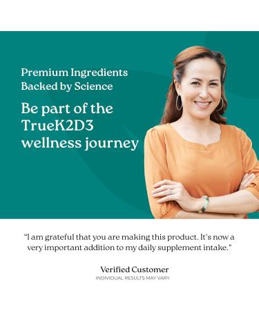 NatureCity TrueK2D3 Plant Based Vitamin K2 MK7 (90 mcg) & D3 from Algae(2 500 IU) 2 in 1 Vitamin D3 K2 Supplement for Bone Heart and Immune Health 60 Veggie Capsules - Buy Online on GoSupps.com