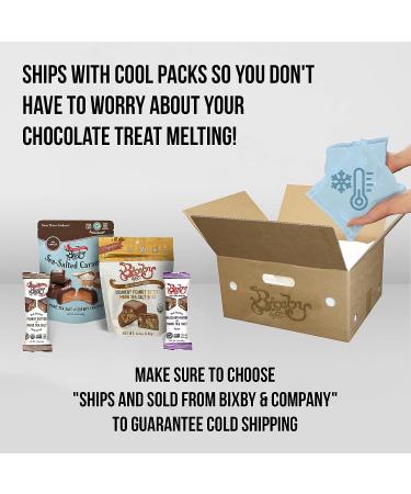 Bixby Organic Dark Chocolate Peanut Butter Sea Salt Bites - Gluten Free, Kosher, Non-GMO - 4.2oz Bags (Pack of 6) - Resealable Dark Chocolate Clusters - Buy Online on GoSupps.com