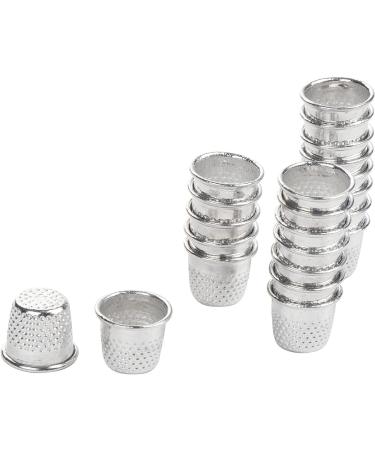 Juvale 100 Pack Thimbles for Sewing Stainless Steel