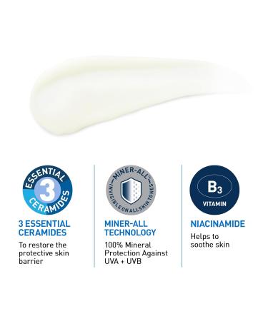 CeraVe Invisible Mineral Sunscreen SPF 50 Face Sunscreen for Sensitive Skin With Zinc Oxide & Titanium Dioxide Vitamin E + Niacinamide + Ceramides Oil Free Travel Size 1.62 oz - Buy Online on GoSupps.com