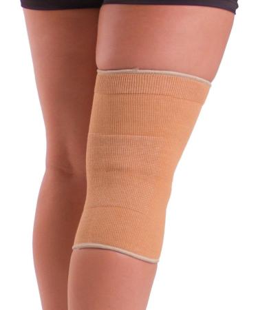 BraceAbility X-Large Elastic Cotton Knee Sleeve for Lightweight Pain Relief | Comfortable Compression Bandage for Support - Buy Online on GoSupps.com