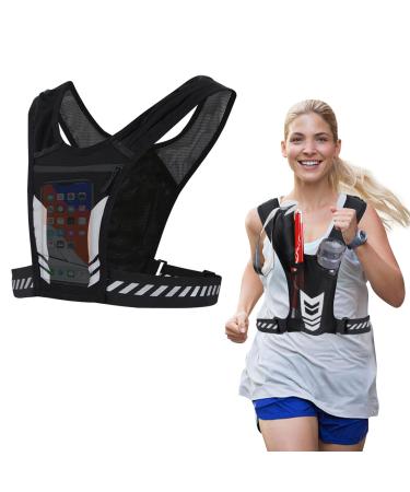 Running vest telephone holder breast telephone holder reflective running vest running vest for running gym cycling men & women