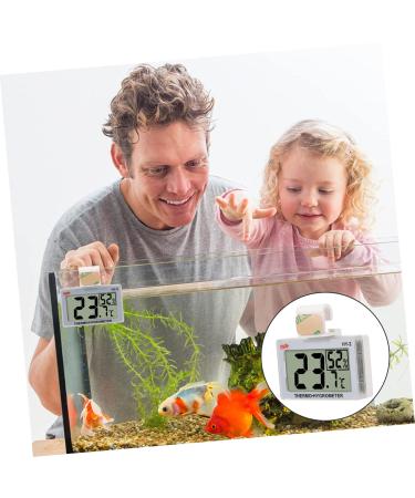 MipCase Multifunction Water Thermometer for Terrarium & Aquarium - Accurate Temperature Measurement Hygrometer ABS White 5.5x5x1.5cm - Buy Online on GoSupps.com