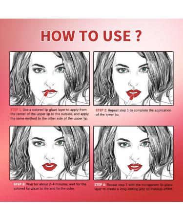 KQueenest Matte Liquid Lipstick & Clear Gloss Mirror | Long Lasting High-Pigment Burgundy Dual Ended Lip Color - Superstay 24 Hour Non-Sticky Lip Stain #128 - Buy Online on GoSupps.com