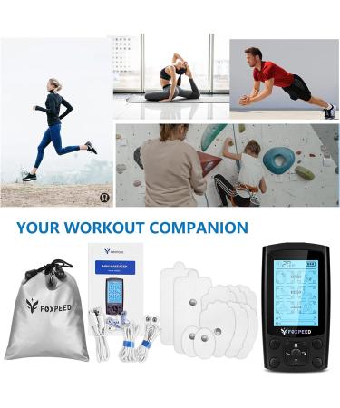 24 Model Tens EMS Muscle Stimulator for Pain Relief | Dual Channel Tens Unit with 10Pcs Premium Pads - Buy Online on GoSupps.com