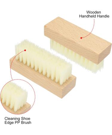 PATIKIL Shoe Cleaner Brush Square Handheld Polish Daubers for Leather Boots Canvas Sneakers White - Buy Online on GoSupps.com