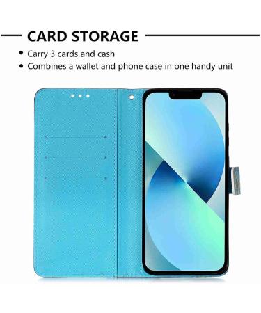 Stylish 3D Pattern PU Leather Wallet Case for Samsung Galaxy A13 4G - Butterfly Design Card Holder & Durable Protection - Buy Online on GoSupps.com
