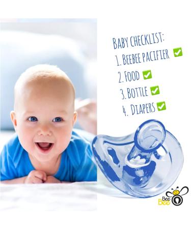 Bee Bee 10 Pacifiers 0-6 Months | Soft Silicone Orthodontic Shape | BPA-Free | Set of 10 Multicolor Soothie Pacifiers for Natural Sucking | Baby Boys & Girls - Buy Online on GoSupps.com