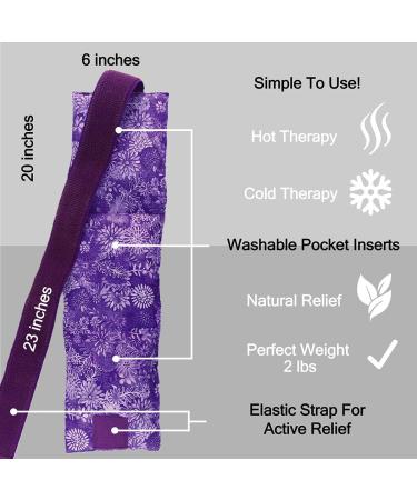 Hot Pockets Microwave Heating Pad for Lower Back Pain Relief - Washable and Microwavable Heat Wrap with Secure to Body Strap  American Made Heating Pad Microwavable Therapy Packs (Purple Flowers) Back Belt-Purple Flowers 1.0 - Buy Online on GoSupps.com
