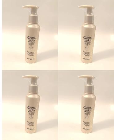 Trader Joes Lemongrass & Coconut Body Oils with Almond & Jojoba Oils 4 Pack
