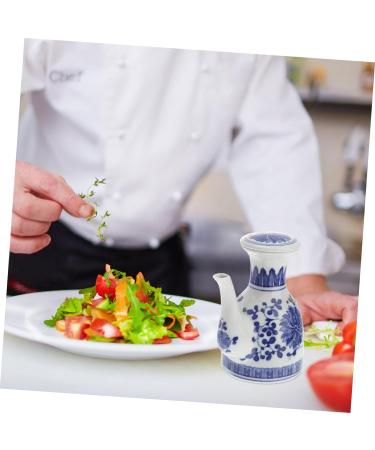 Milisten Ceramic Oil Control Pot Containers for Food Glass Vinegar Condiment Dispenser Cereal Container Terrarium Container Salad Water Dispenser Baby Ceramics Soy Sauce Bottle - Buy Online on GoSupps.com