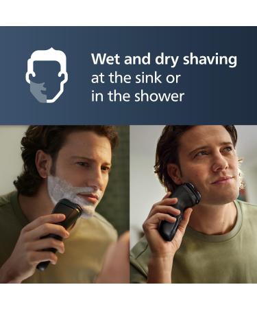 Philips Norelco Shaver 3900 - Rechargeable Wet & Dry Electric Shaver with Pop-up Trimmer Charging Stand & Travel Pouch - Silver S3341/92 | Buy Now for International Shipping - Buy Online on GoSupps.com