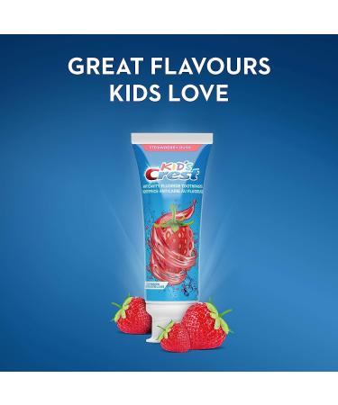 Crest Kid's Anticavity Fluoride Toothpaste Strawberry Rush Flavor 85 mL (Pack of 3) - Buy Online on GoSupps.com