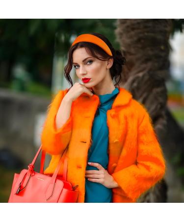 Buy BOFUNX Wide Orange Headband - Stylish Hair Accessories for Women & Girls | International Shipping - Buy Online on GoSupps.com