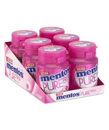MENTOS GUM Chewing Gum Pure Fresh Bubble Sugar Free Ultra Gourmand 6 Boxes of 30 Sugars 6 Units