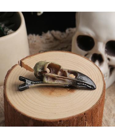 Animal Skull Hair Clips - Resin Cosplay Barrette Spooky Hairstyle Hair Clips Halloween Hairpins Costume Accessory For Haunted House Day Of The Dead - Buy Online on GoSupps.com