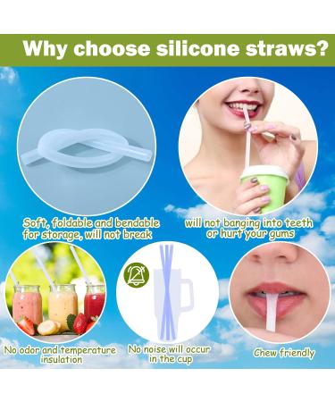 AIERSA 6 Pack Silicone Replacement Straws for Stanley Cups - Reusable & Compatible with 40oz Tumblers - Includes Cleaning Brush - Stanley Cup Accessories - Buy Online on GoSupps.com