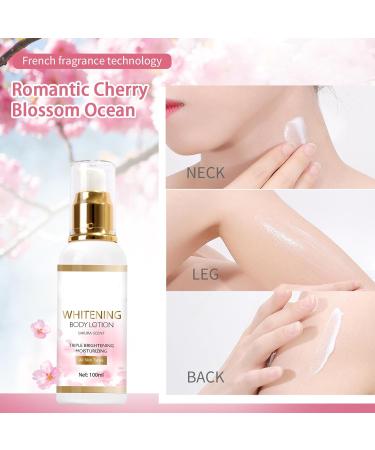 Sakura Body Lotion Hydrating Body Cream for Dry Skin Cherry Blossom Body Moisturiser Deep Nourishing & Improve Skin Condition - Buy Online on GoSupps.com