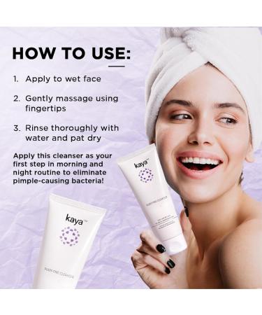 Acne Free Salicylic Acid Face Wash - Purifying Cleanser for Oily Pimple-Prone Skin | 3.38 Fl Oz - Buy Online on GoSupps.com