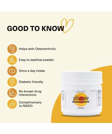 Ultimate Glucosamine Aids Joint Repair Mobility & Comfort Long Term Joint Maintenance 60g 30 Servings - Buy Online on GoSupps.com