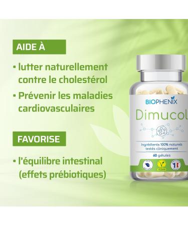 Bioph nix Dimucol 60 Capsules 100% Natural Clinically Tested Dietary Supplement Oleuropein Regulates Cholesterol - Buy Online on GoSupps.com