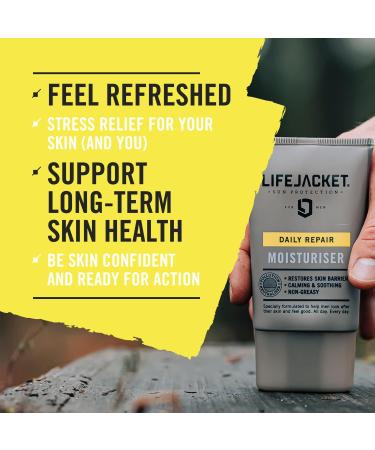 LifeJacket Daily Protection Set - SPF30 Moisturiser Repair Hydration Face Cream Body Wash Shower Bar & Face Cleansing Bar. Anti Ageing Skincare Gift Set Clinically Approved for Sensitive Skin - Buy Online on GoSupps.com
