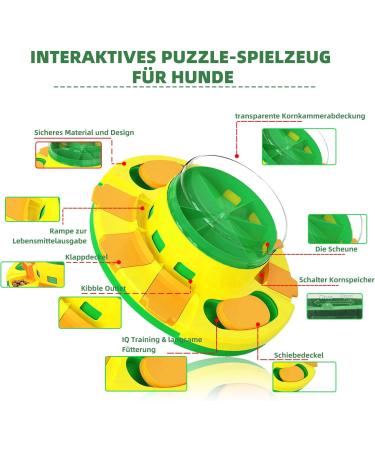 Dufuso Dog Toys - Level 2 Intelligence Toys for Large Medium & Small Dogs - Enhance Your Dog's Learning & Playtime - A-Green - Buy Online on GoSupps.com