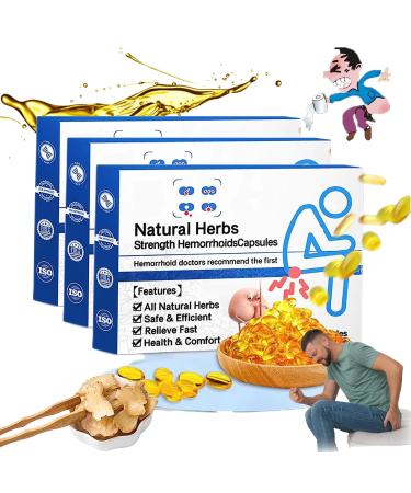 GQTZGZZ Heca Natural Herbal Strength Hemorrhoid Capsules Hemorrhoid Suppository Hemorrhoid Shrinking Treatment Natural Hemorrhoid Relief Capsules (3 PCS)