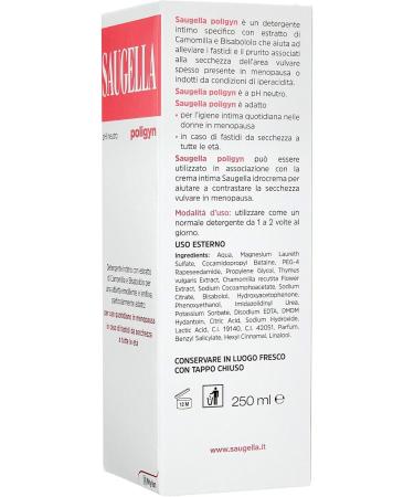 Saugella Poligyn PH Neutro 250ml - Intimate Care Solution | Shop Internationally Now - Buy Online on GoSupps.com