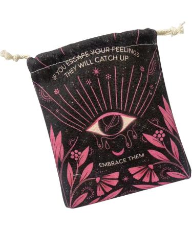 ABBTO Soft Tarot Card Pockets - 5 PC Set | Comfortable Bags for Cards Jewelry & Crystals | Perfect Party Gift | Mixed Colors - Buy Online on GoSupps.com