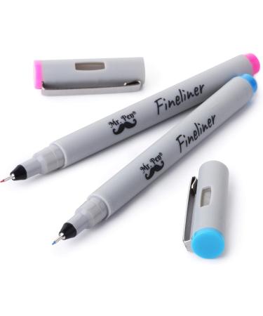 Mr. Pen Fineliner Pens 0.2mm - 6 Pack Ultra Fine Point, No Bleed, Assorted Colors - Ideal for Bible Study, Art, Drawing, Sketching - Liner Pens for Precision Drawing - Buy Online on GoSupps.com