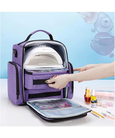Rangement tui De Rangement for Vernis Ongles Compatible avec Lampe 48 flacons for Voyage Vernis Ongles Purple 9.5x7x11.5 inch - Buy Online on GoSupps.com
