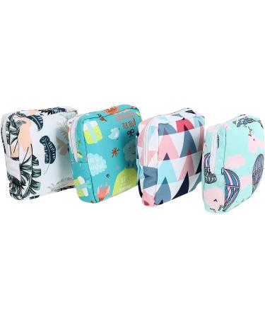 24pcs Portable Tampon Storage Bags - Assorted Colors, Washable, Menstrual Period Organizer for Women, Teen Girls - Zipper Closure, Nursing Function - 13X13X3CM - Buy Online on GoSupps.com