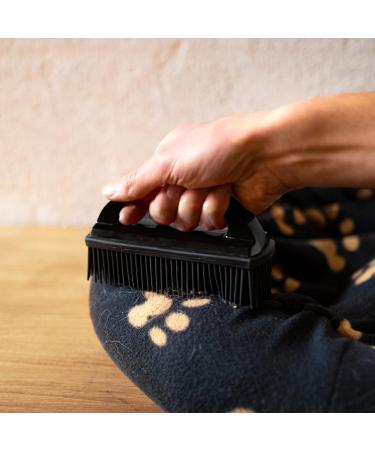 Vitazoo Clothing Brush - Ultimate Pet Hair Removal Tool for Carpets & Upholstery | Soft & Effective Brush for Cats & Dogs - Black - Buy Online on GoSupps.com