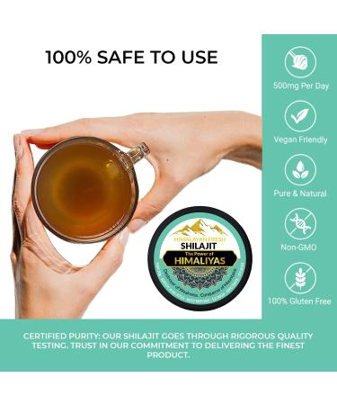 Authentic Himalayan Shilajit Resin 30g Gold Grade | 100% Pure with Herbal Extracts | Energising & Detoxifying Formula | Rich in 85+ Minerals - Buy Online on GoSupps.com