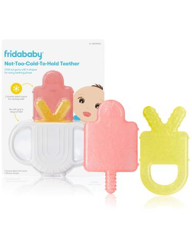 Frida Baby Teether for Teething Not Too Cold to Keep 4-in-1 Teether BPA Free Silicone Teething Toy